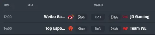  Spielplan