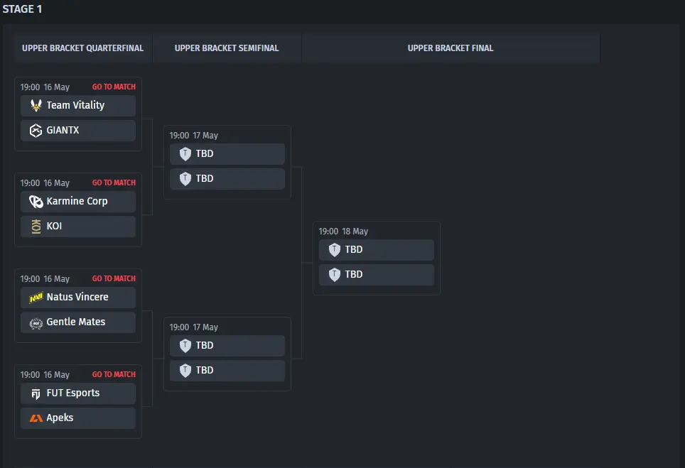 Esports World Cup EMEA Qualifier 2025 Bracket