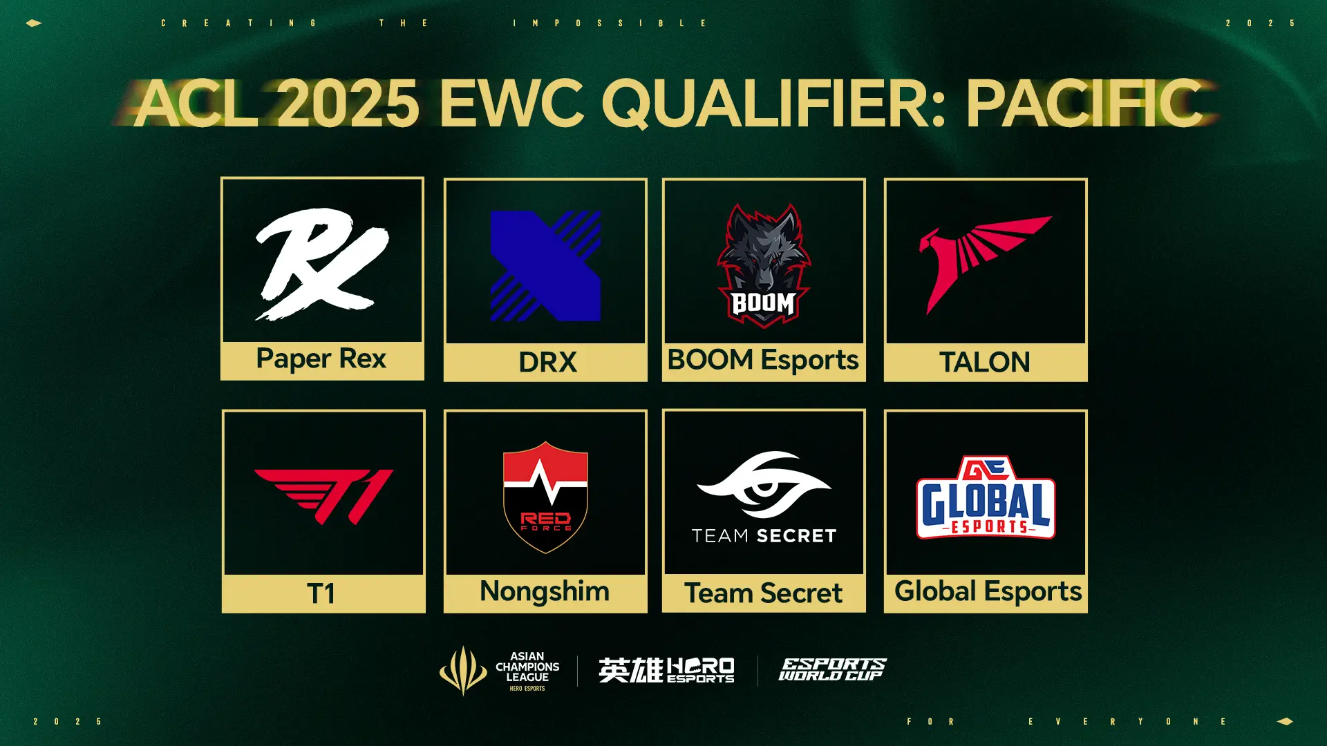 Tất cả các đội tham gia EWC 2025 VALORANT Pacific Qualifier