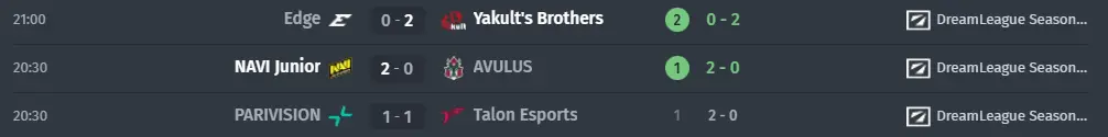 Match Results