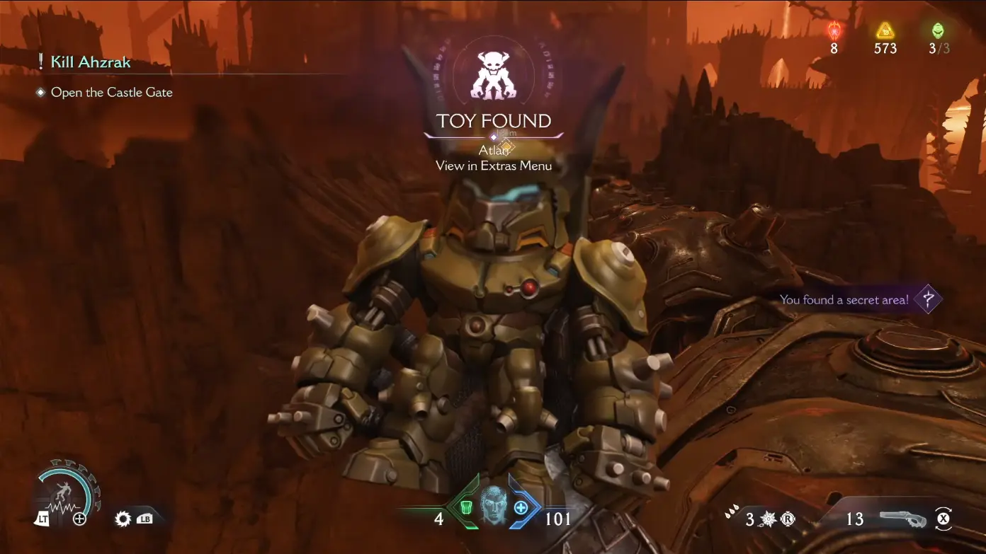 Atlans samlerlegetøj i Doom: The Dark Ages