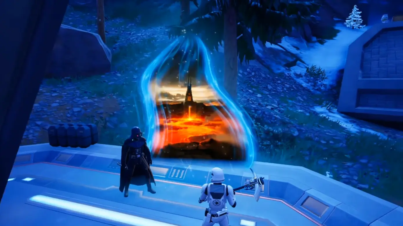 Portal til&nbsp;Mustafar i Fortnite