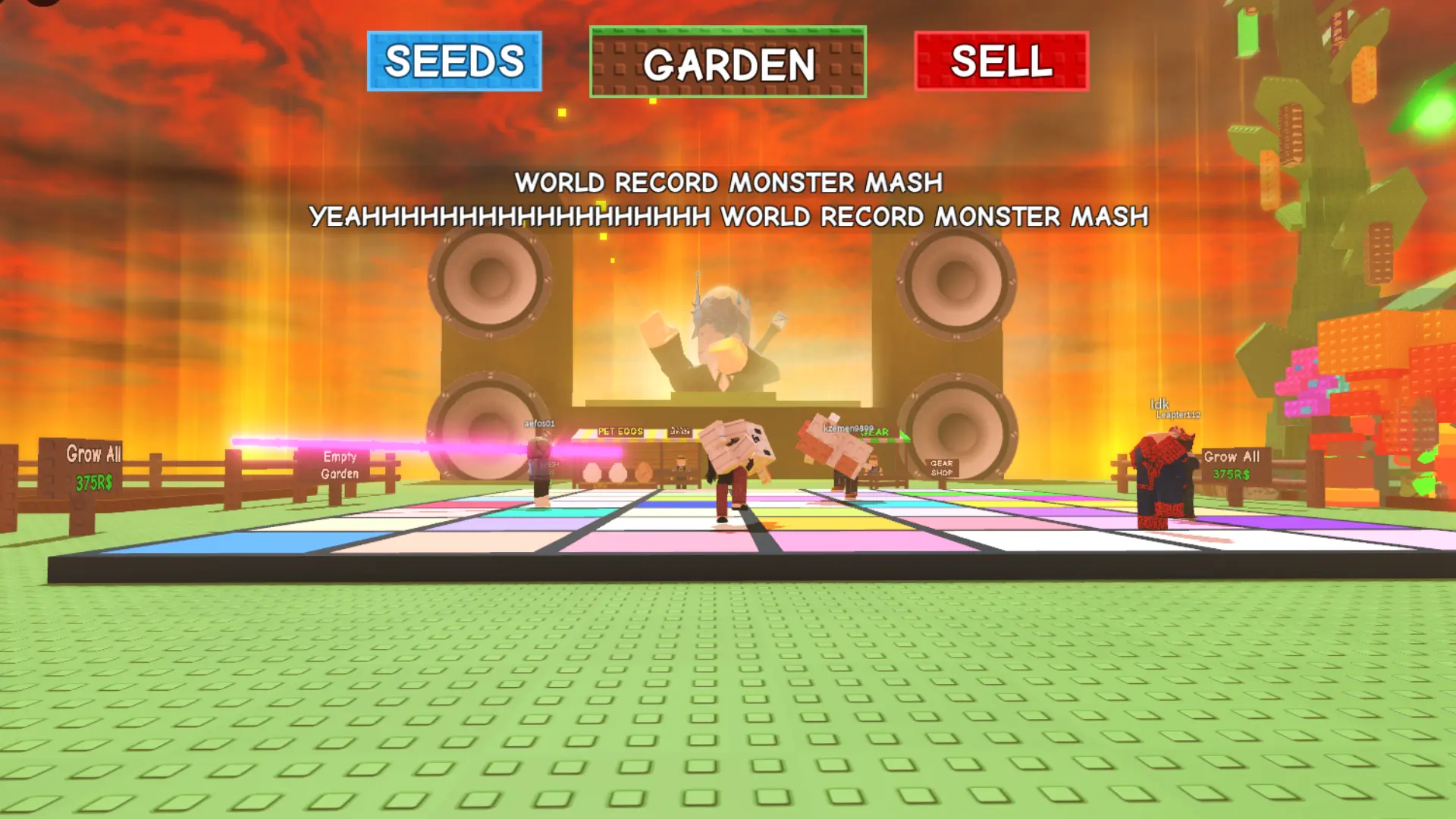 Monster Mash event in Grow A Garden
