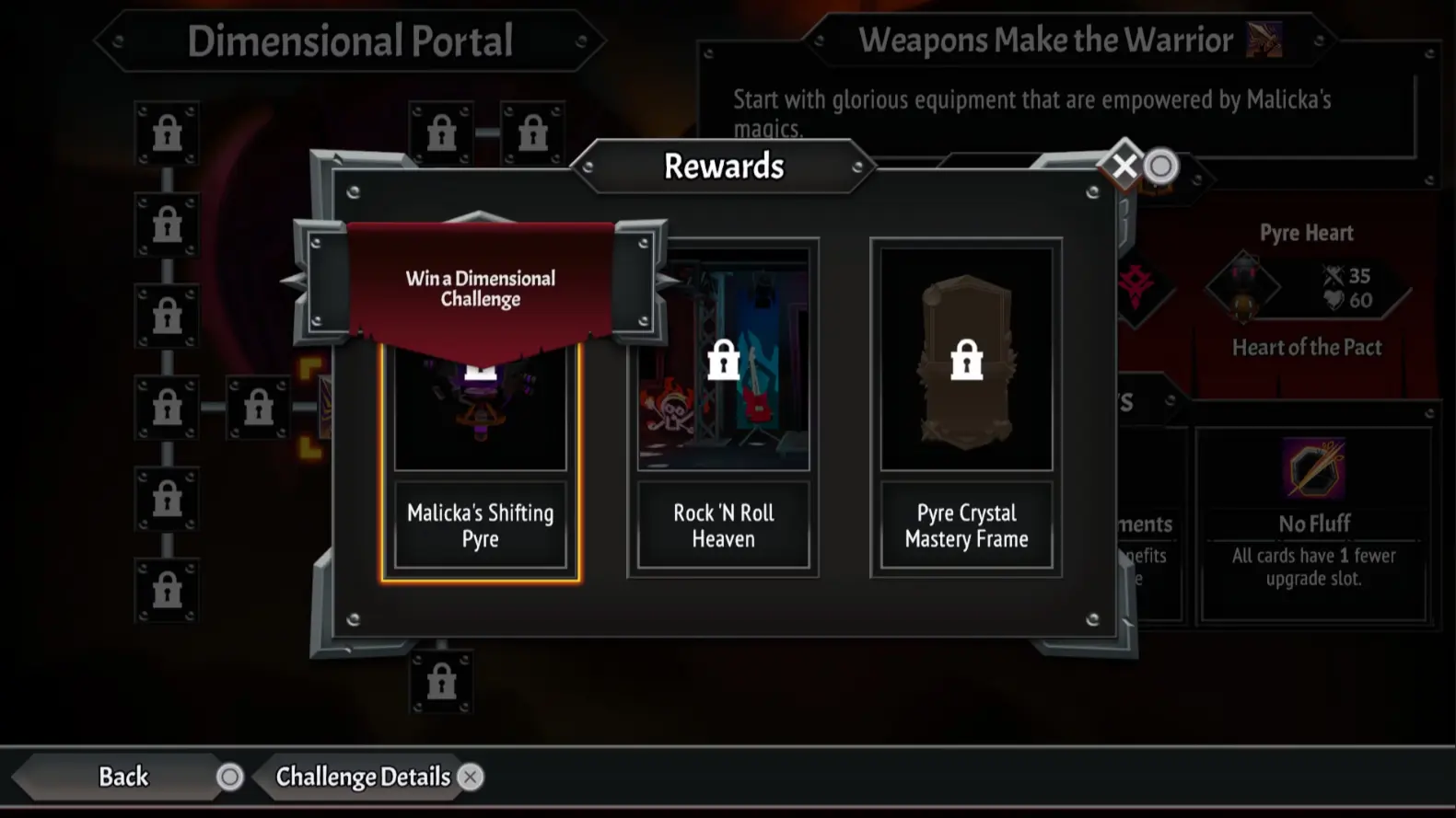 Dimensional Challenge rewards in Monster Train 2