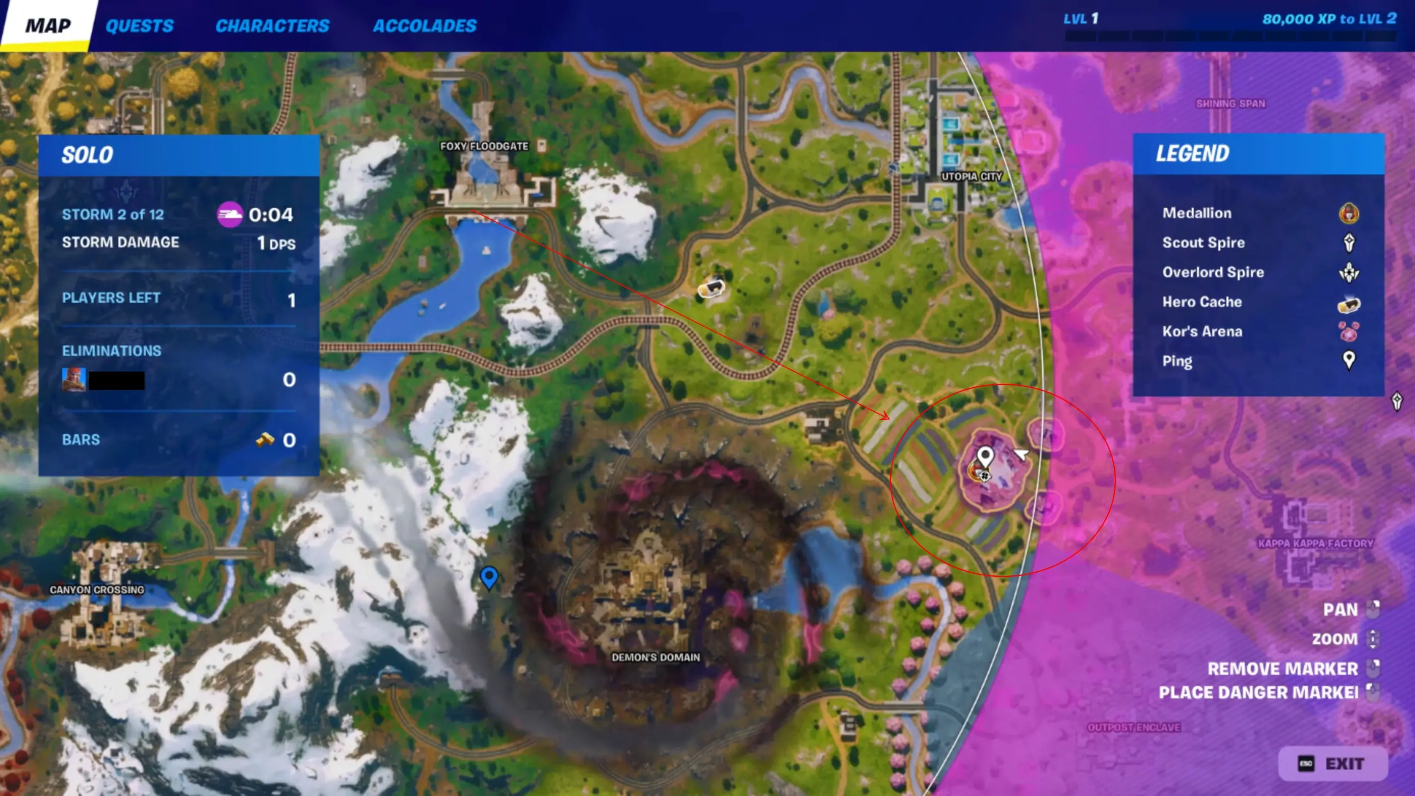 Локація Kor у 6 главі 3 сезону Fortnite