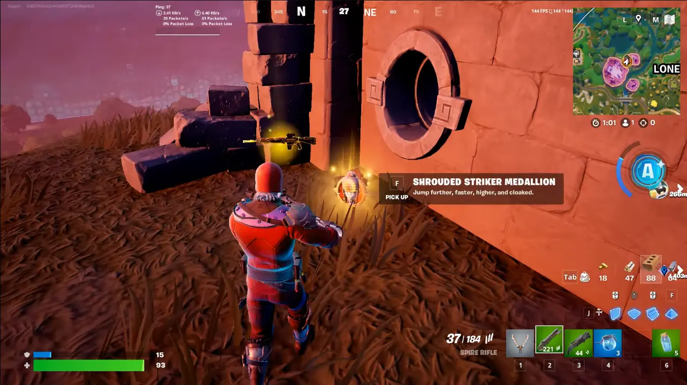 Shrouded Striker Medallion Fortnite Глава 6 Сезон 3
