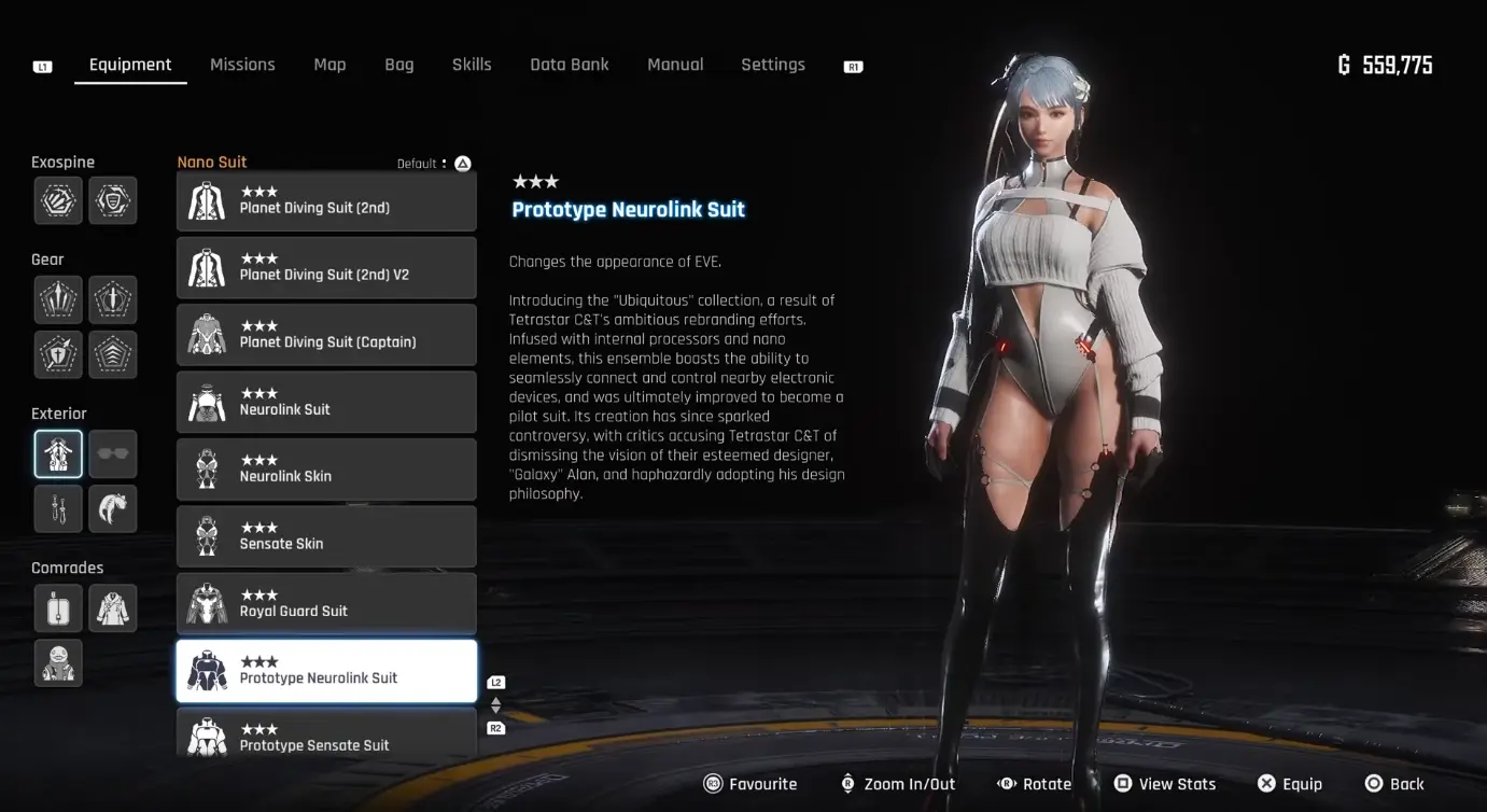 Prototype Neurolink Suit