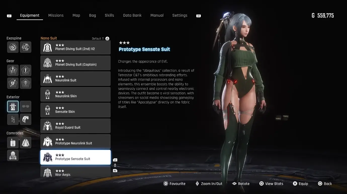 Prototype Sensate Suit