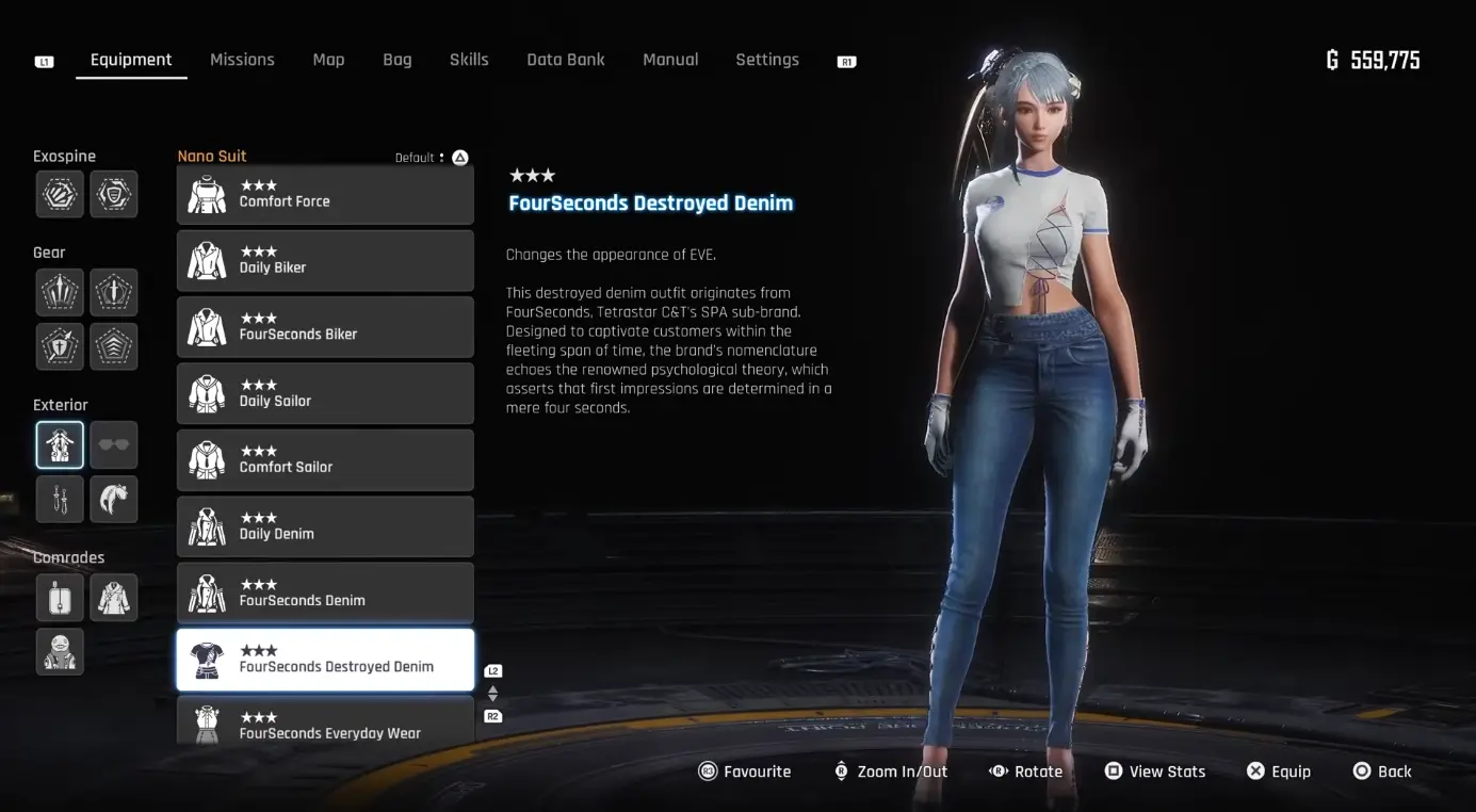 FourSeconds Destroyed Denim