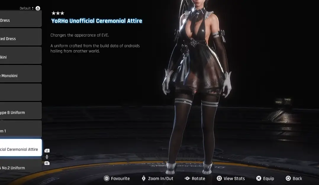 YoRHa Unofficial Ceremonial Attire
