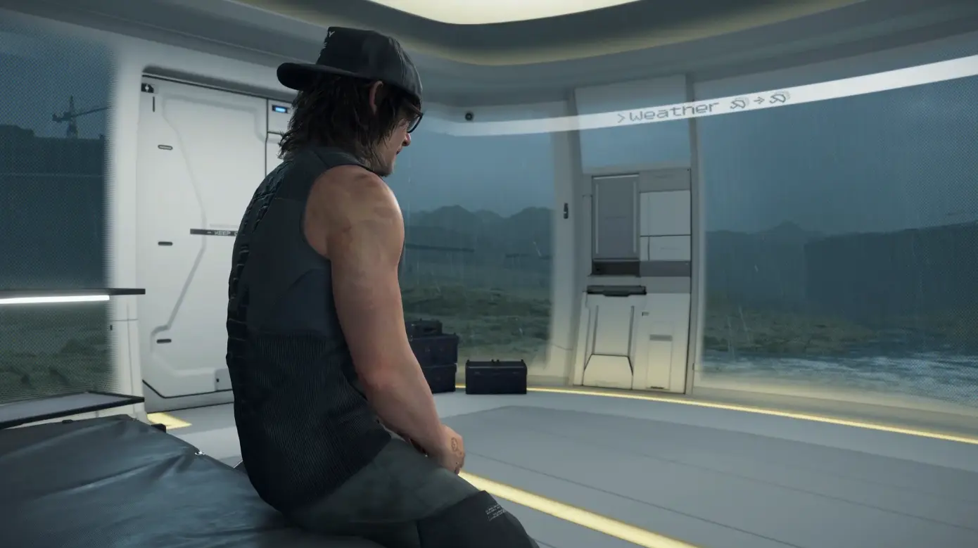 Sam Porter en una habitación privada | Death Stranding 2