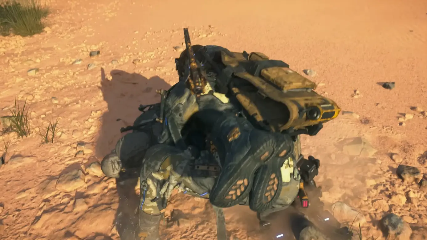 Combate con enemigos sin rucksack en&nbsp;Death Stranding 2