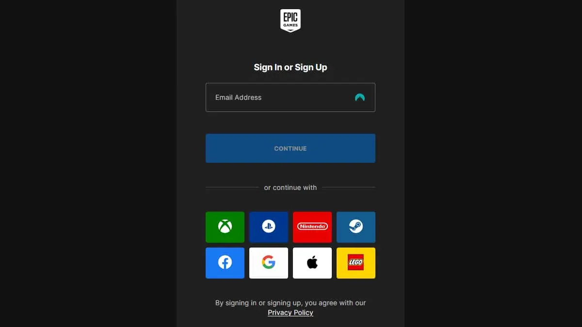 Création / connexion à un deuxième compte Fortnite
