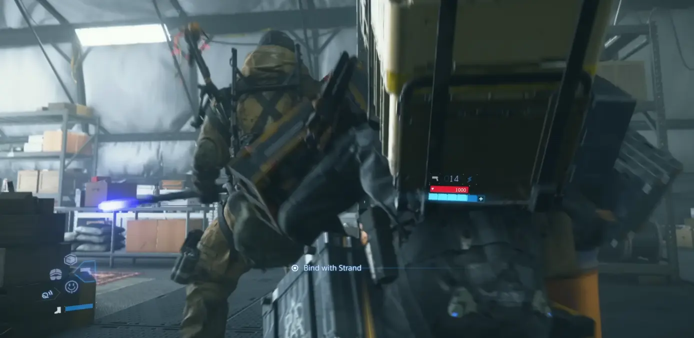 Stealth knockout of an enemy in Death Stranding 2