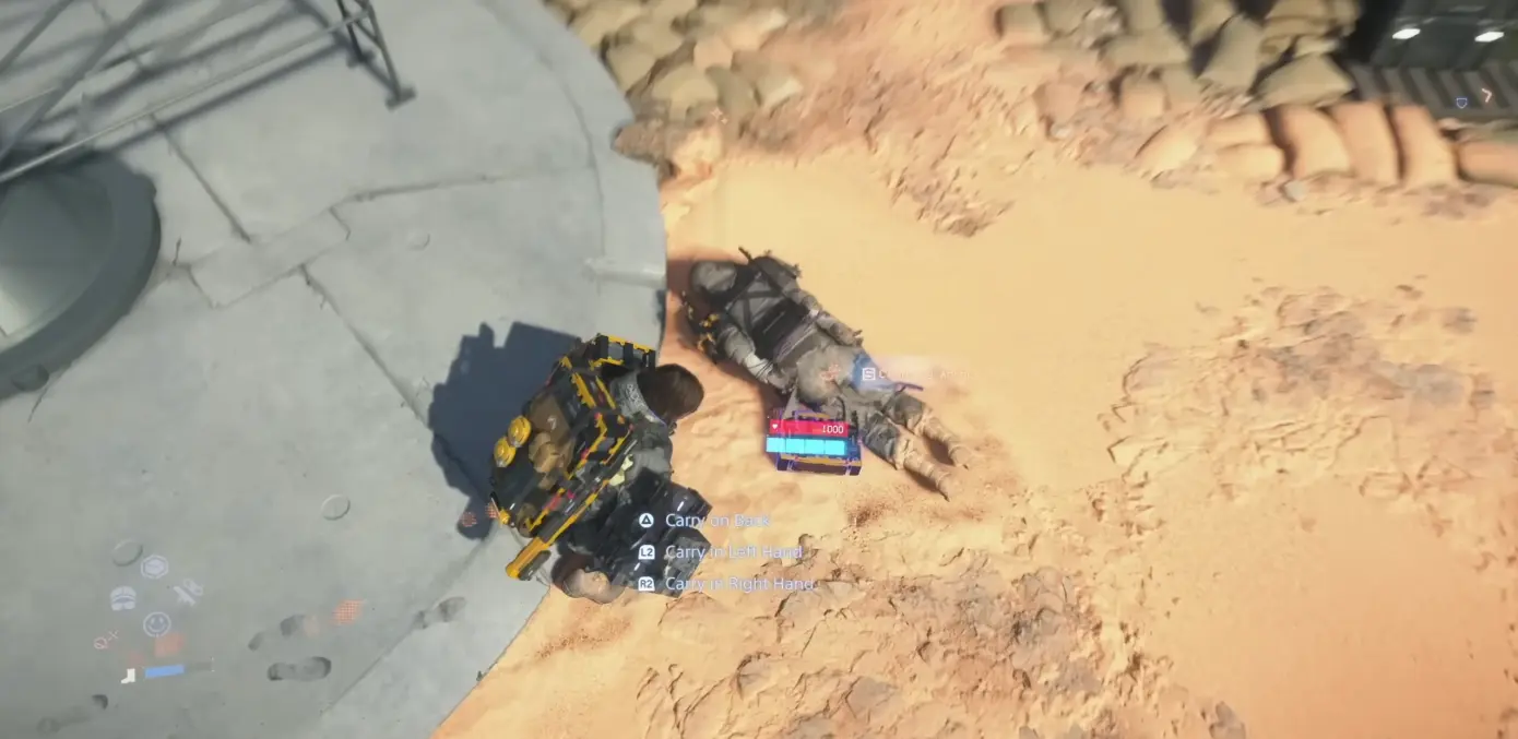Searching a body in Death Stranding 2