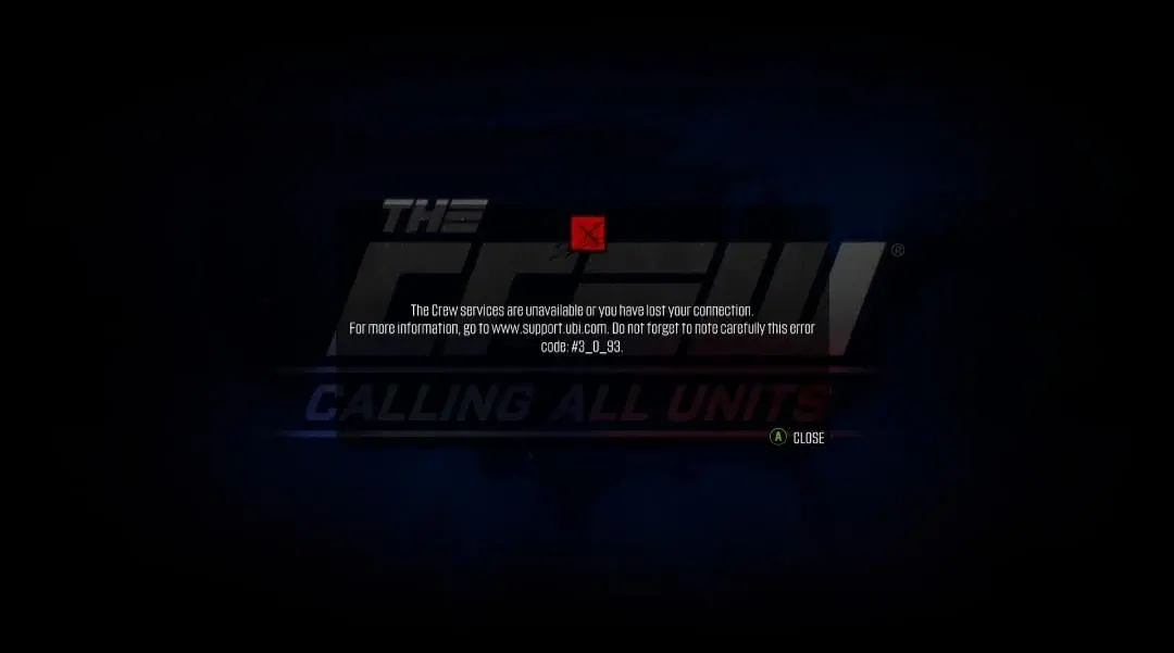 Closure of The Crew Services