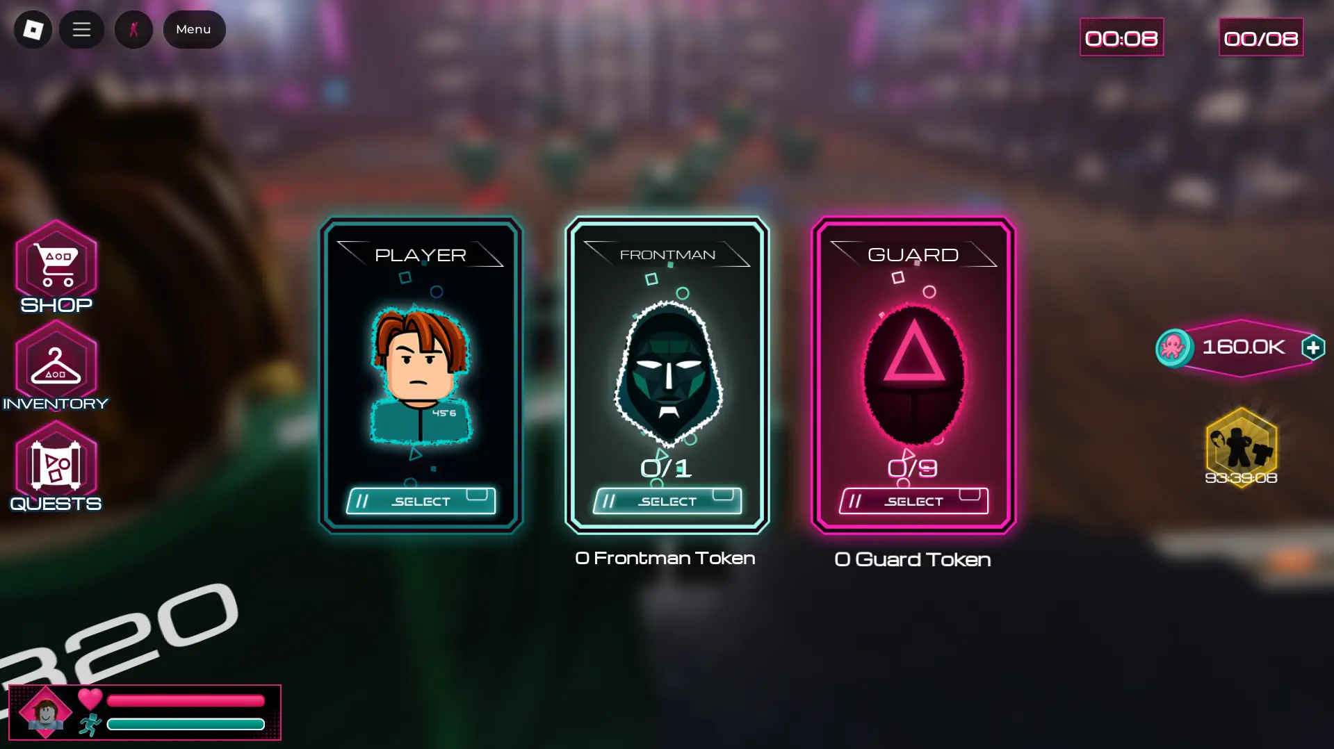Role selection in&nbsp;Kraken Game Roblox (for tokens)