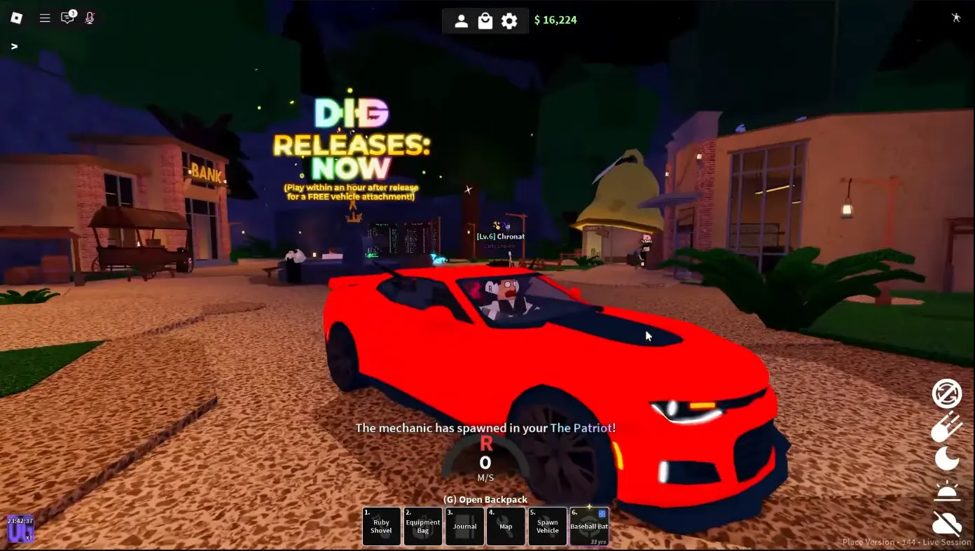 Car in Dig Roblox