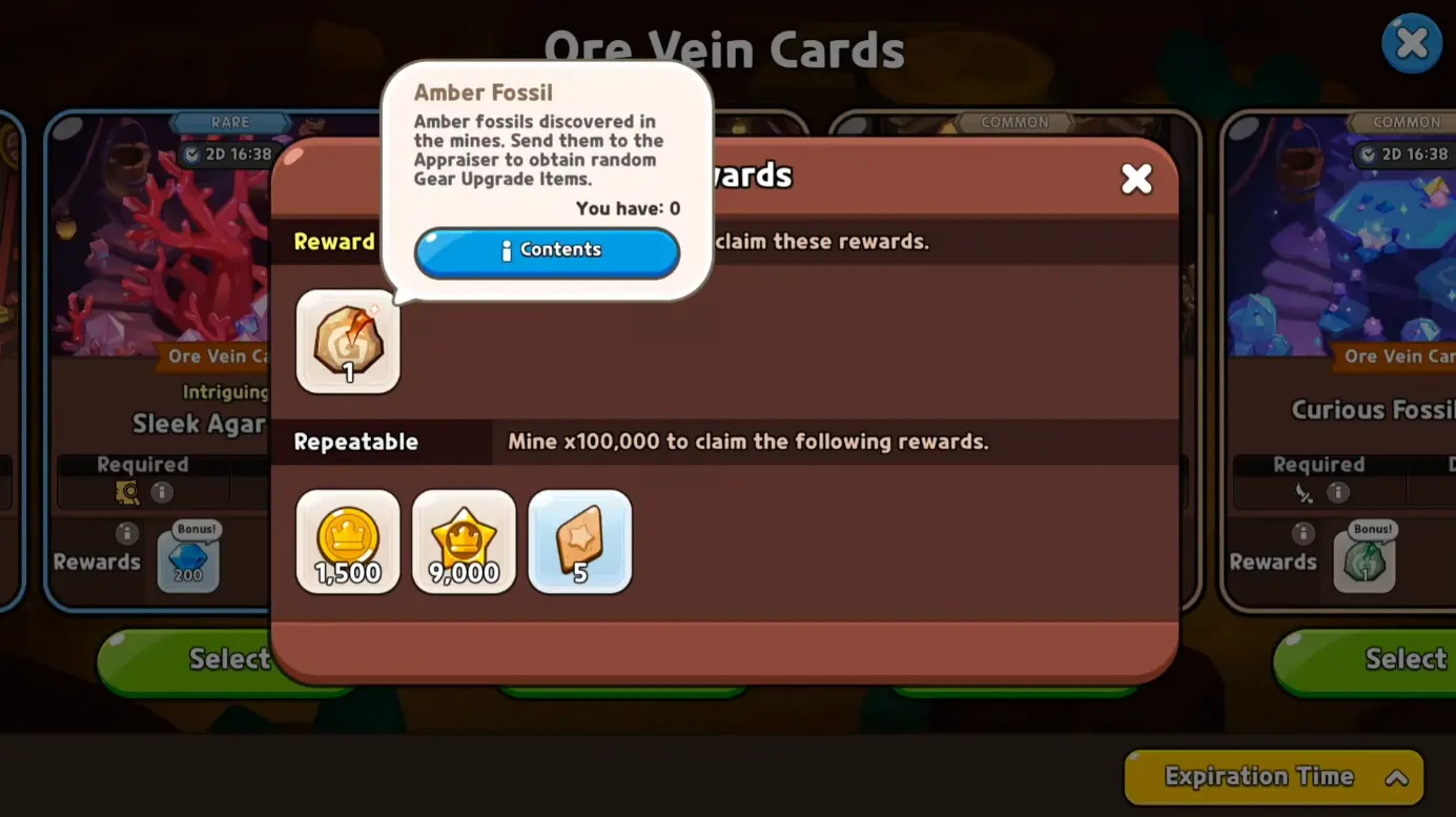 Cookie Run: Kingdom'da Maden Ödülleri