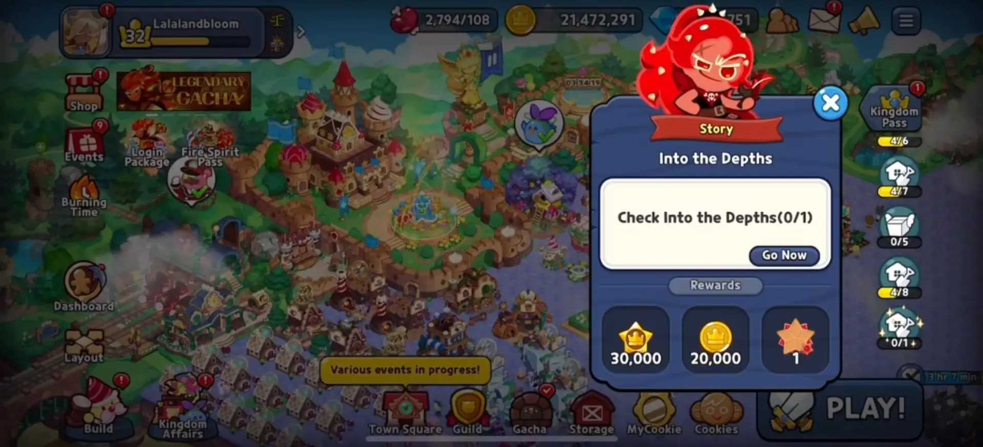 Cookie Run: Kingdom'da Maden İnşaat Ödülleri