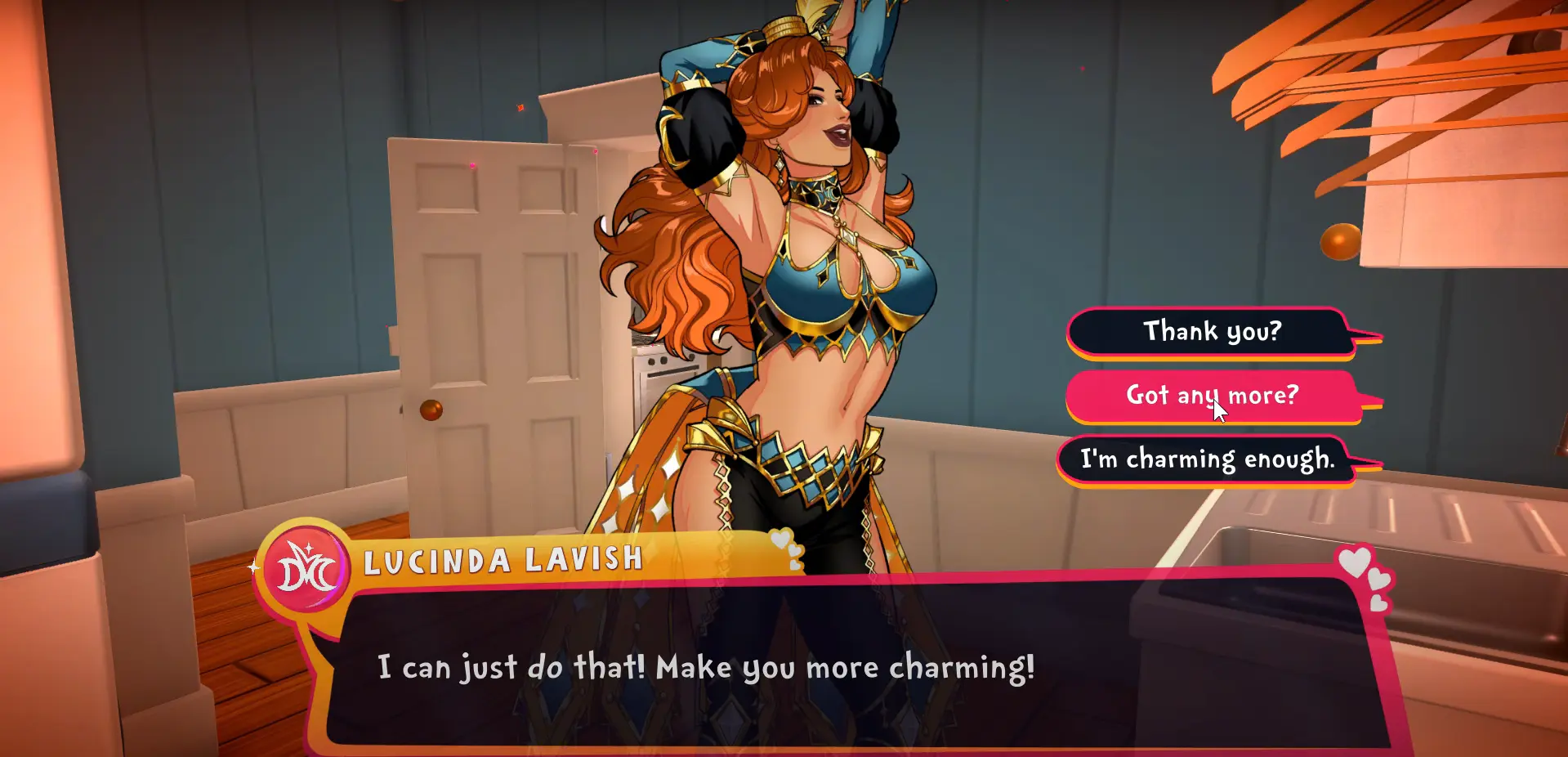 Lucinda Lavish giver dig 5 Charm point