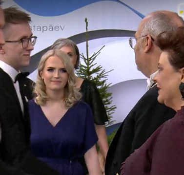 Ropz's handshake with the President of Estonia