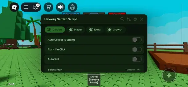 Grow a Garden Script Interface