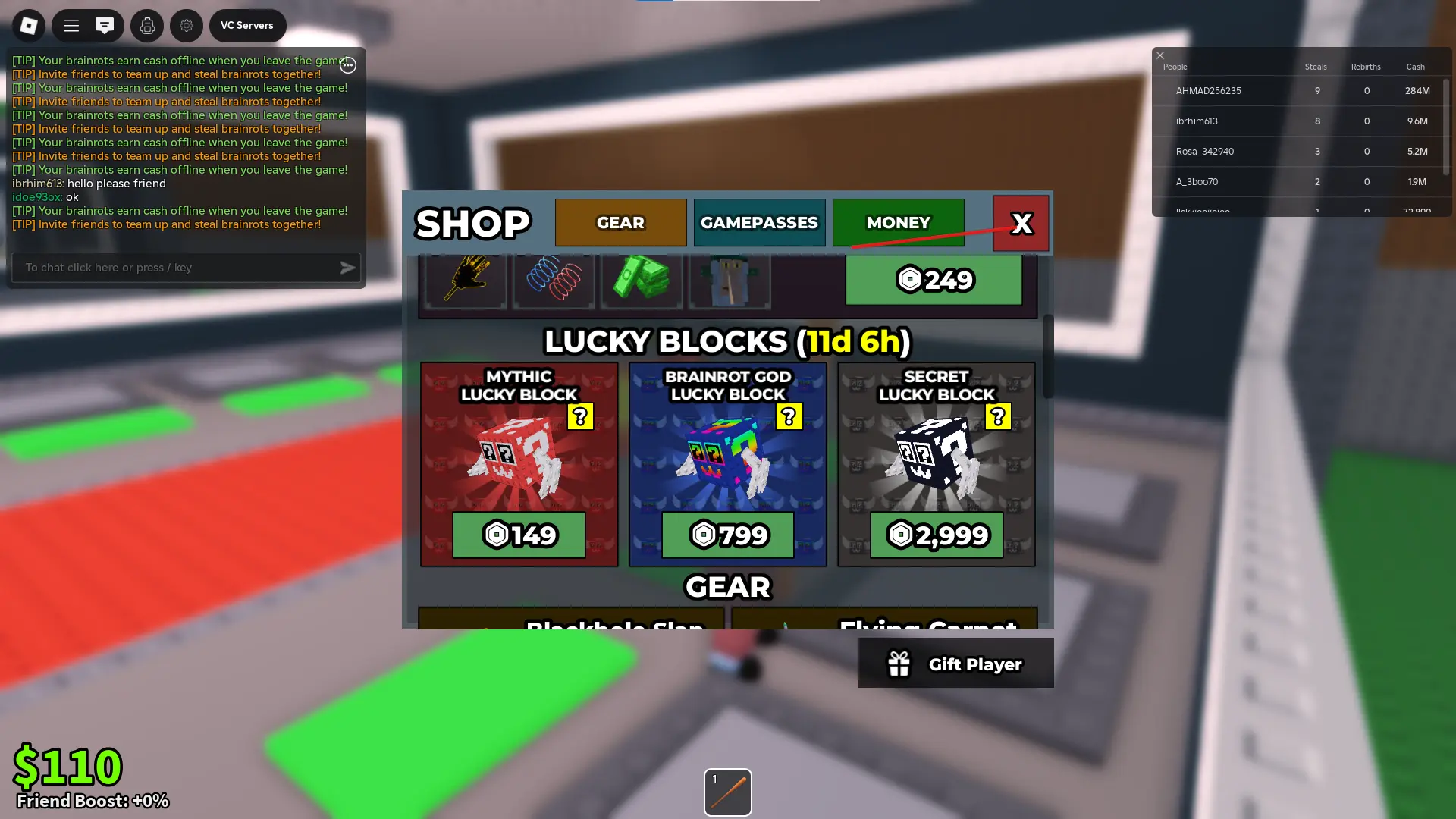 Loja Steal a Brainrot