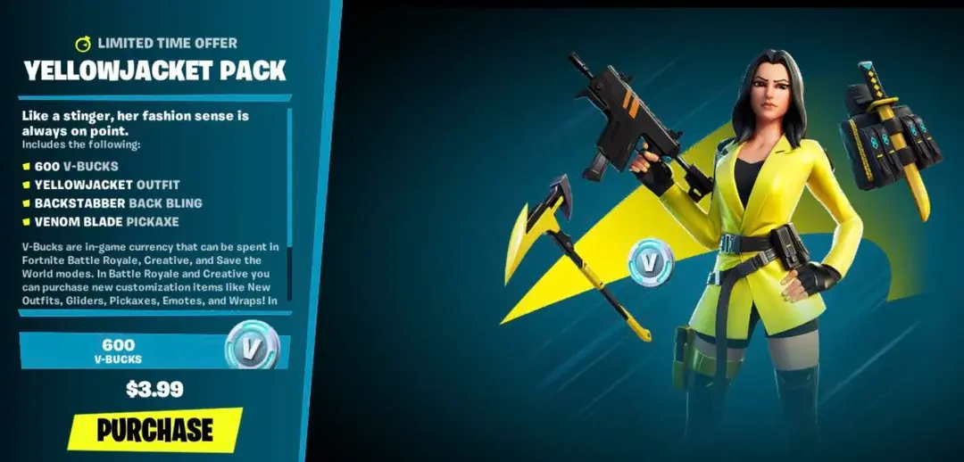 Yellowjacket Paketi'nin Eski Fiyatı