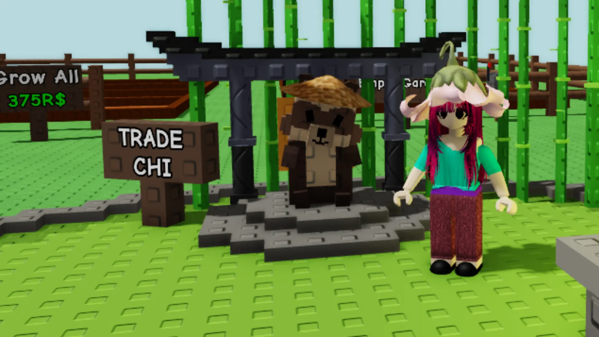 Durchsuchen Sie den Event-Shop, indem Sie mit Tanaki, dem Waschbär-NPC, interagieren