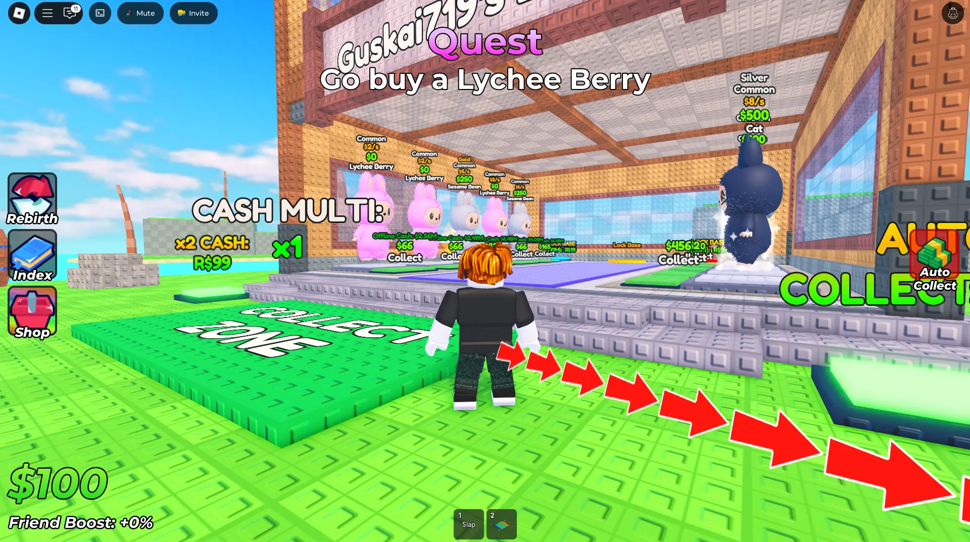 Screenshot dari permainan&nbsp;Steal a Labubu
