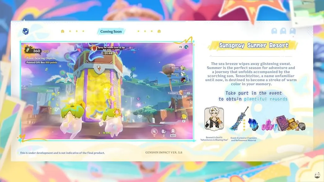 Sunspray Summer Resort |&nbsp;Genshin Impact 5.8