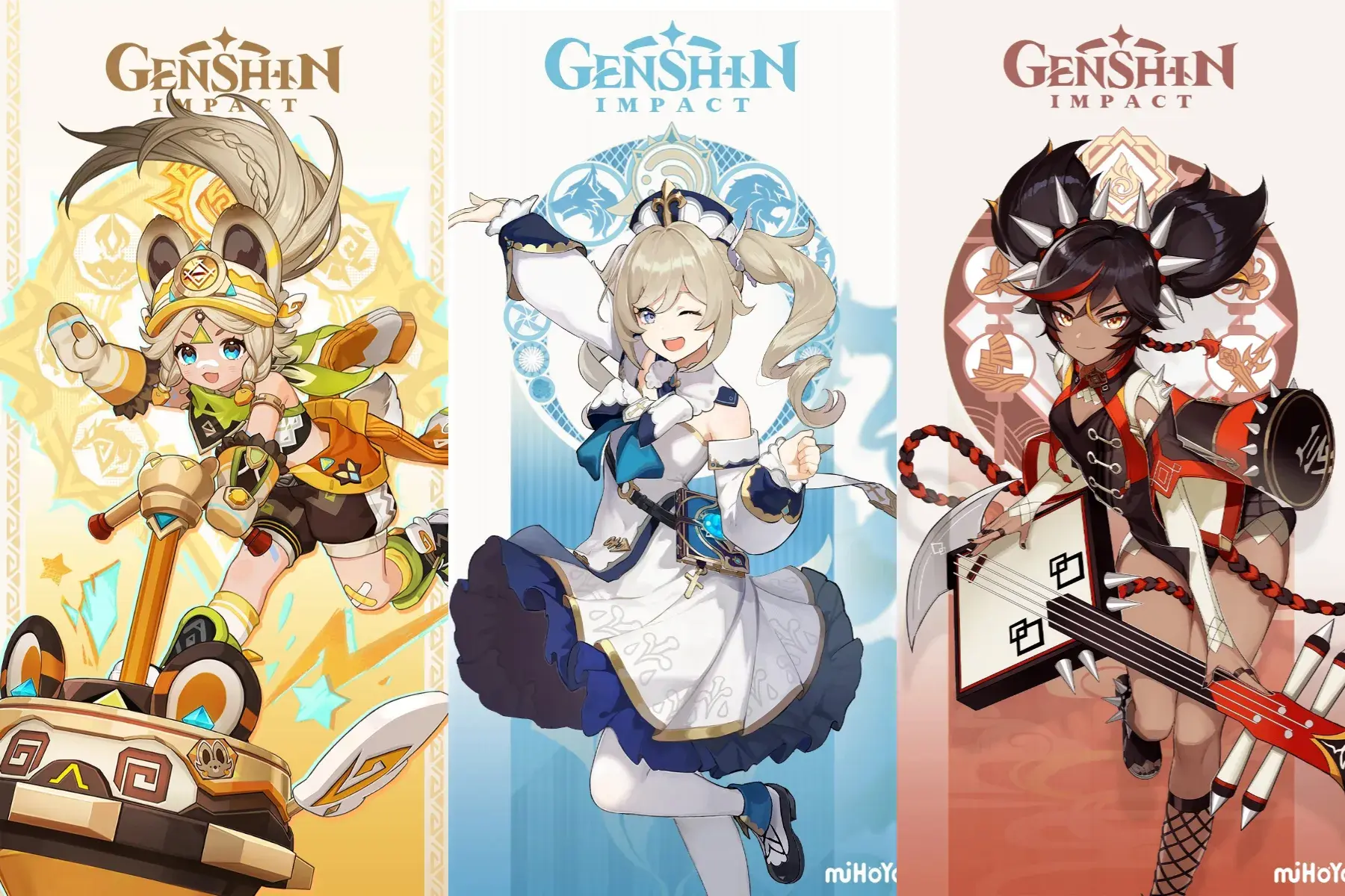 Personagens do banner da segunda fase&nbsp;Genshin Impact 5.8