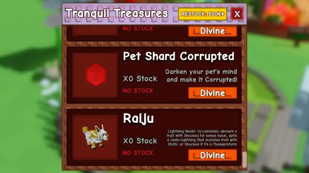 Raiju in Tranquil Treasures Shop