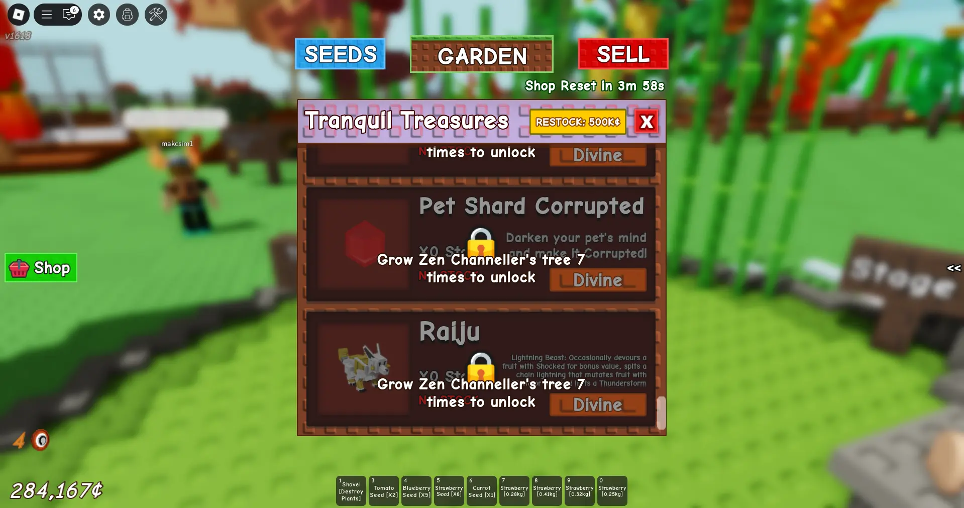 Locked Raiju in Tranquil Treasures Shop