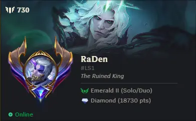 League of LegendsクライアントでのRiot IDの表示例