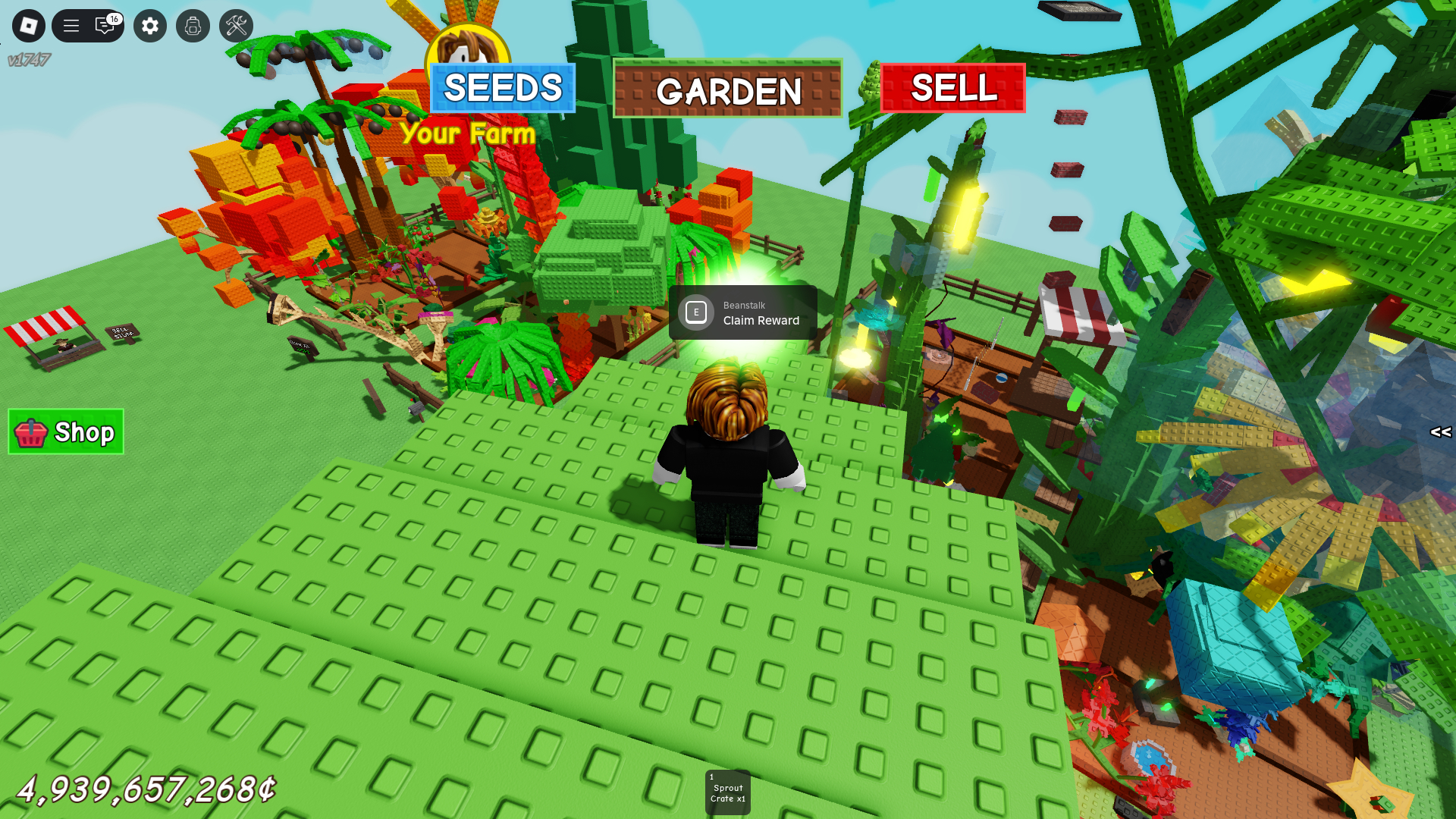 Glowing Orb with Reward in Grow a Garden