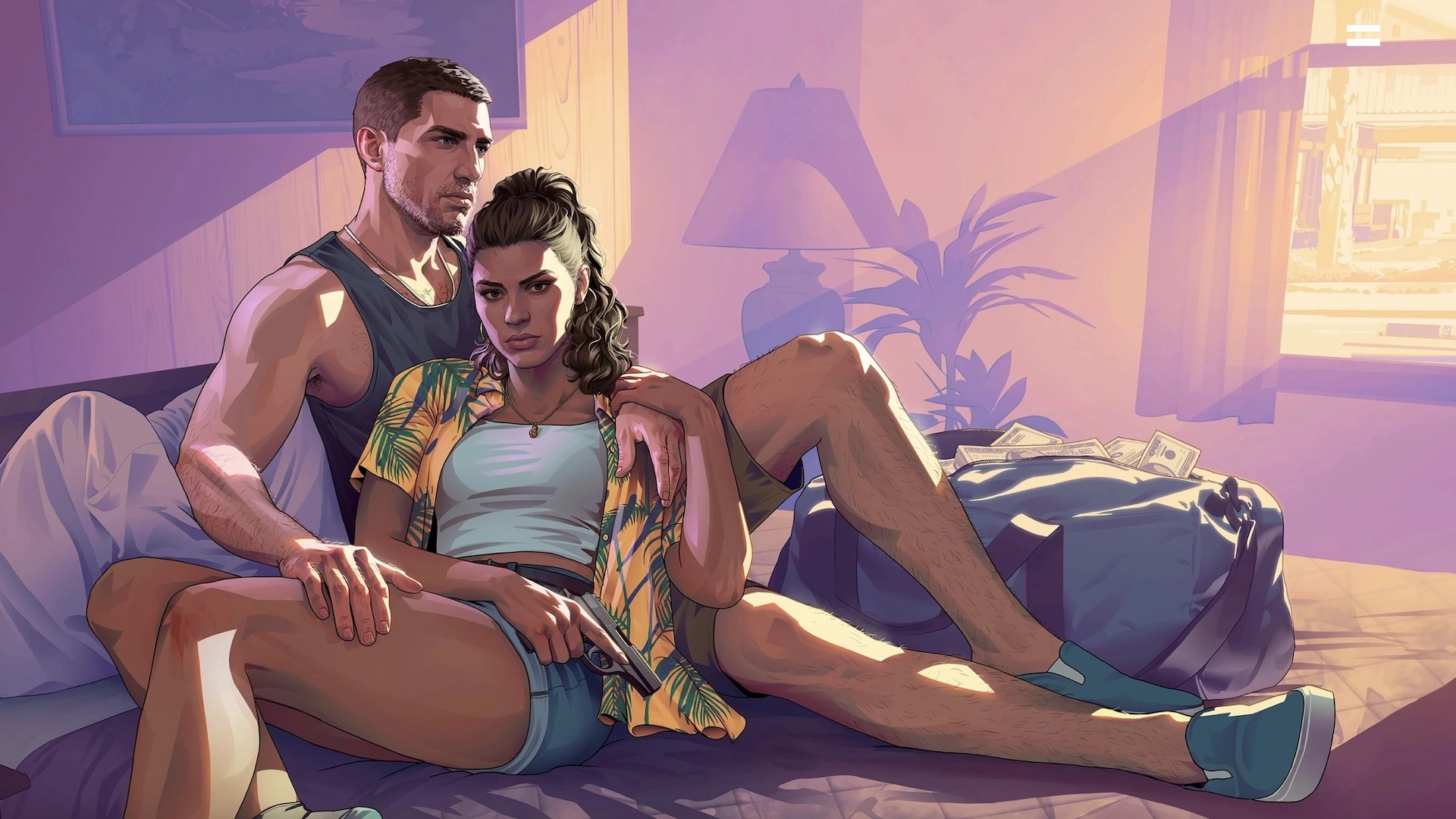 Official art of GTA 6 main characters