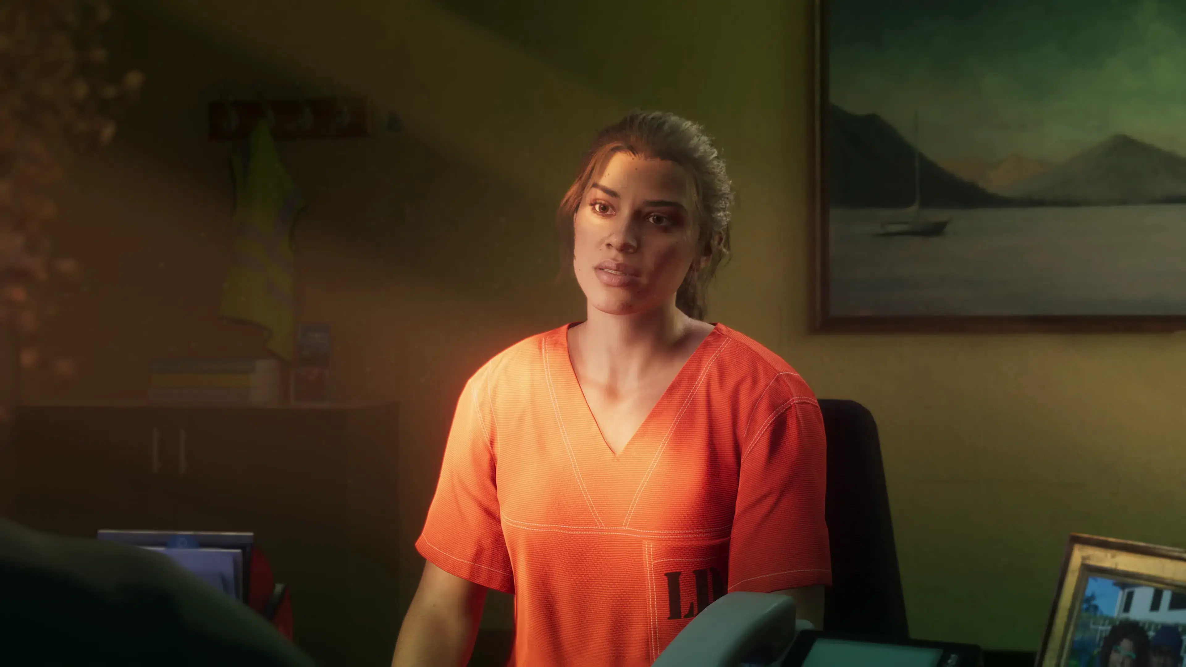 Lucia Caminos in prison attire | GTA 6