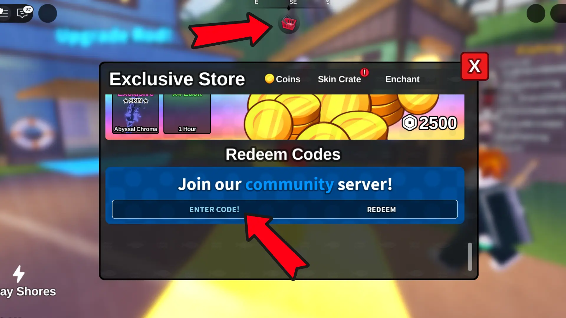 Sådan indløser du koder i Roblox's Fish It