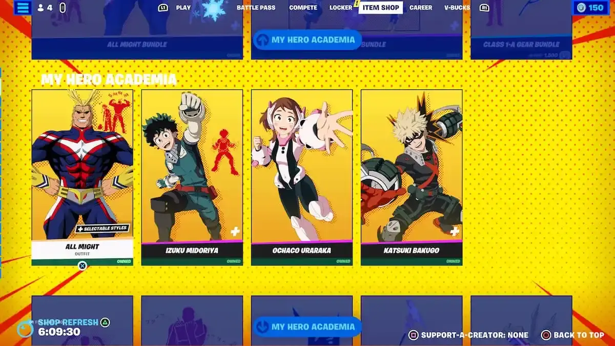 My Hero Academia sa Fortnite