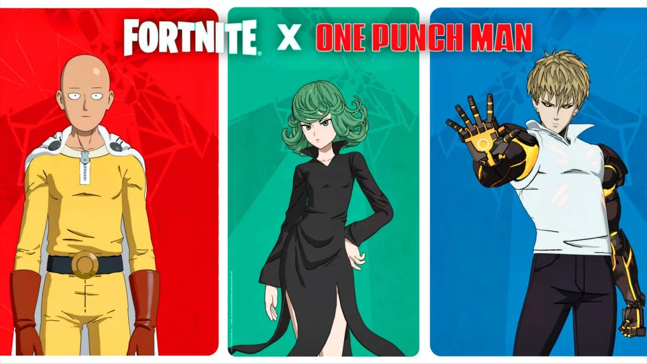 Saitama, Genos und Tatsumaki Skins in Fortnite