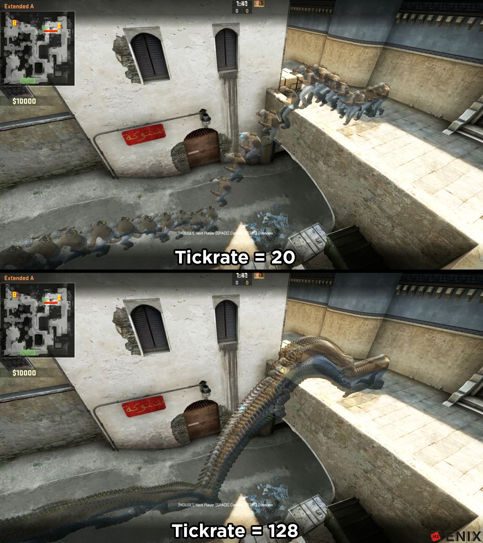 How the tickrate works in CS:GO