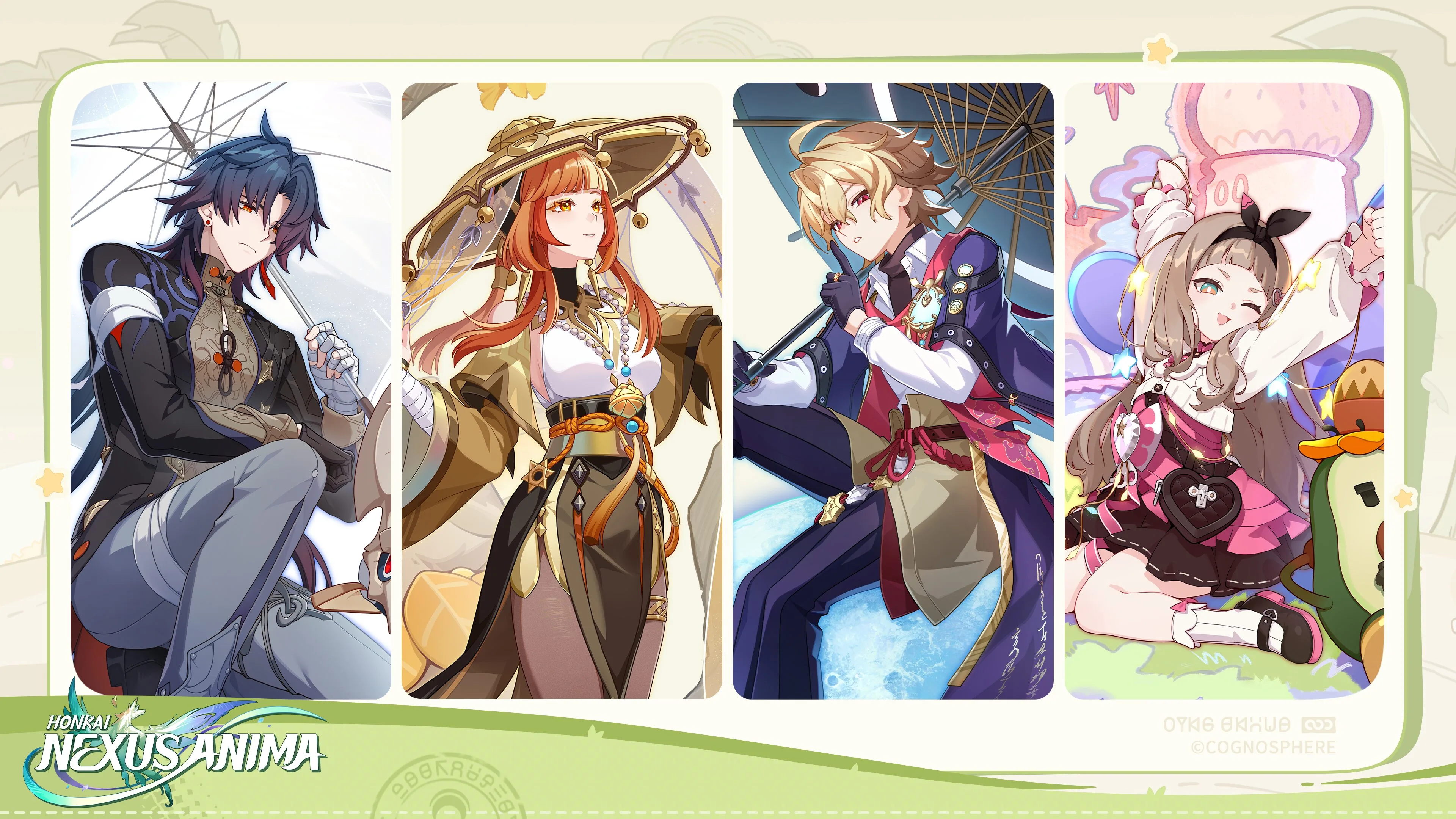 Mga karakter mula sa laro Honkai: Nexus Anima