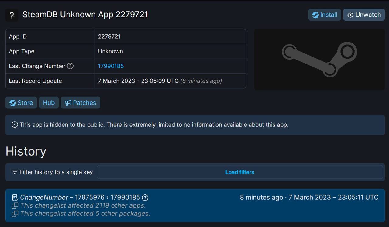 Updating the database of an unknown application related to CS:GO