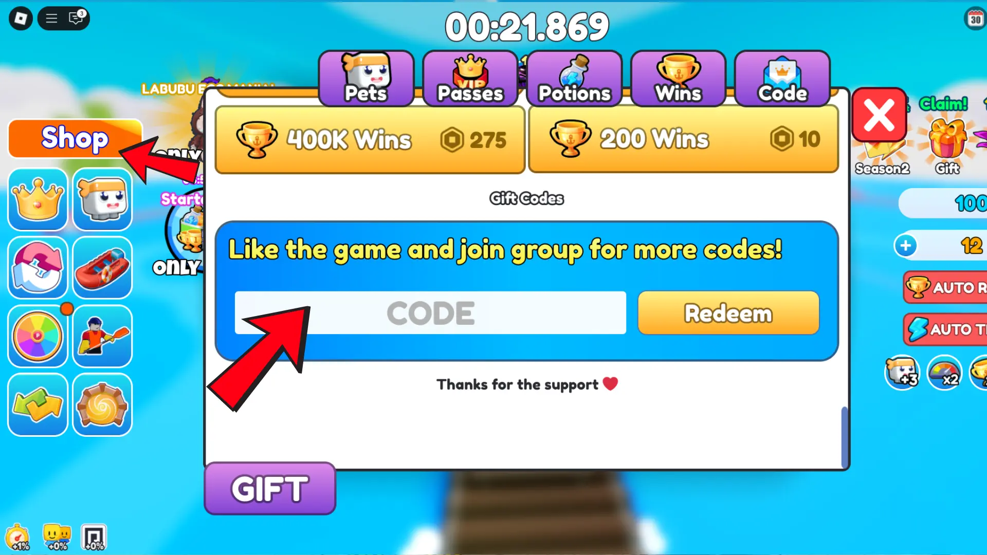 Como resgatar códigos no Kayak Racing do Roblox