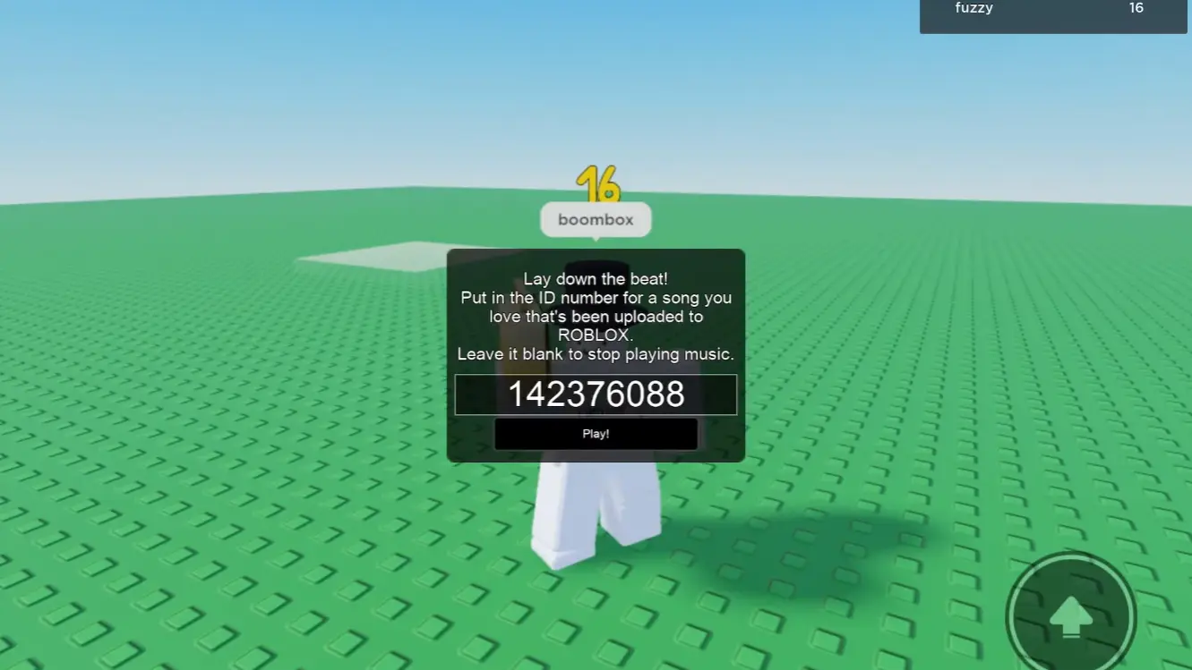 Roblox 음악 ID 입력