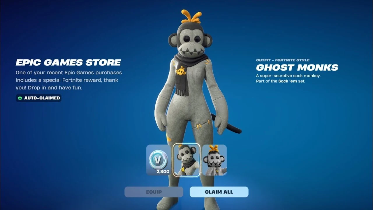Skin GHOST Monks sa Fortnite