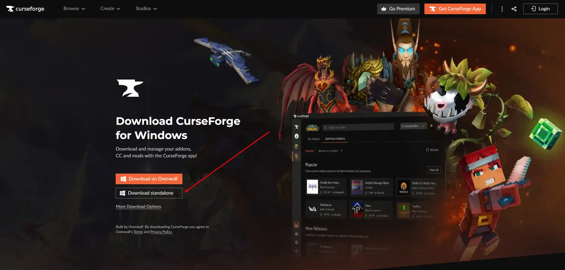 Pag-download ng CurseForge