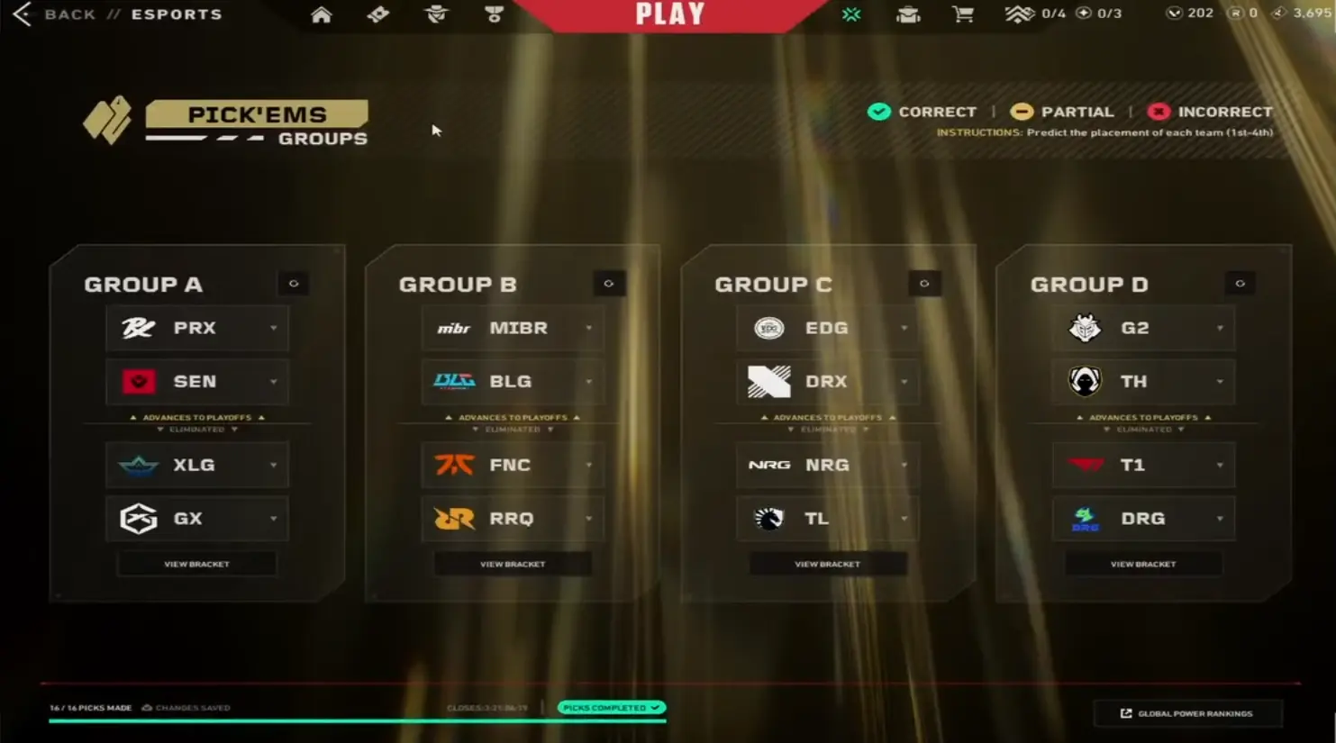 Champions 2025 Pick'EMs by NAVI Hiro&nbsp;